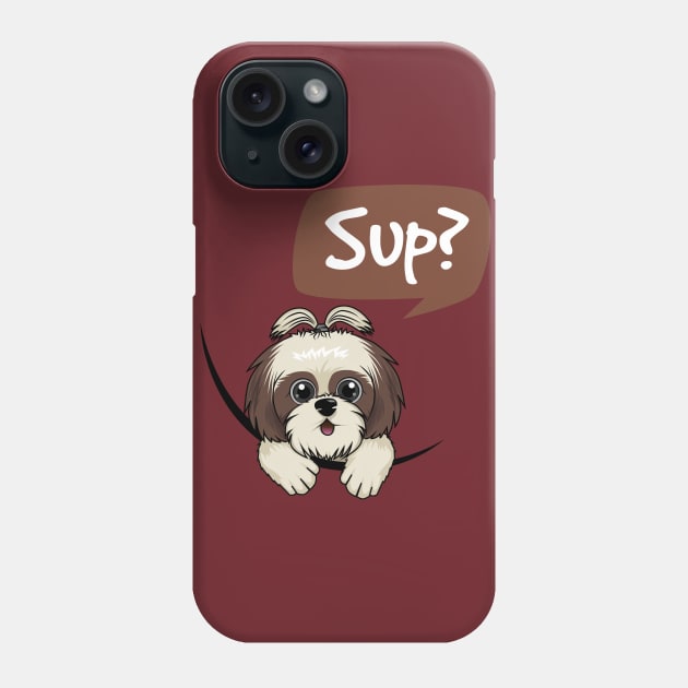 Shih Tzu (Sup?) Phone Case by viograpiks