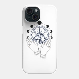 Hands And Compass Phone Case