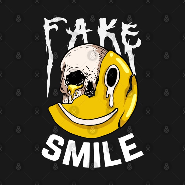 fake smile skull by wahyuart21