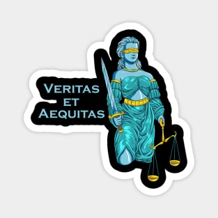 Veritas et Aequitas - Goddess Lady Justice Magnet