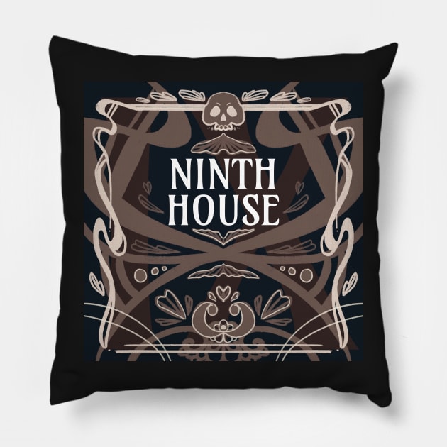 Ninth House - Gideon the Ninth Inspired Pillow by livelonganddraw