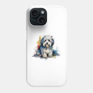 Havanese Watercolor Style Phone Case