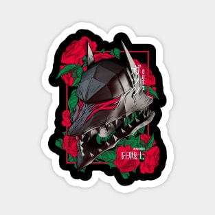 Floral x Berserker Helmet Red Version Magnet