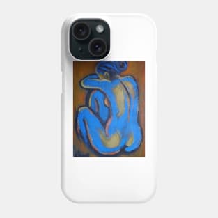 Blue Back 1 - Female Nude Phone Case