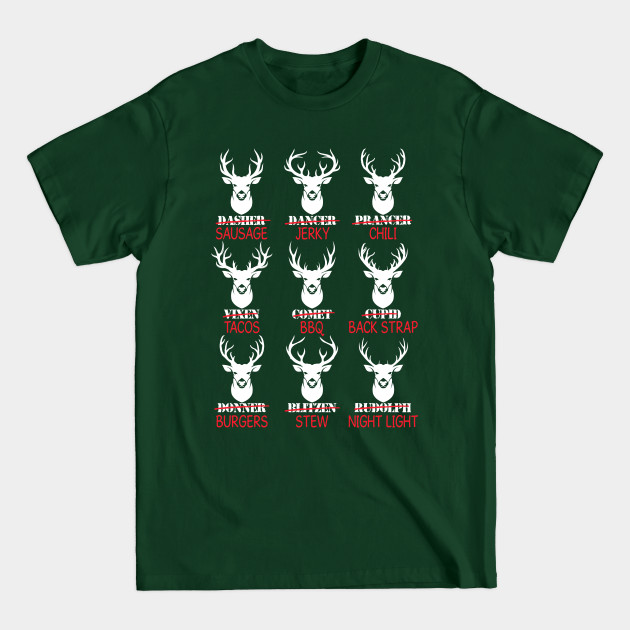 Discover Hunter of All Santa's Reindeer Deer Hunting Gift - Deer Hunting - T-Shirt