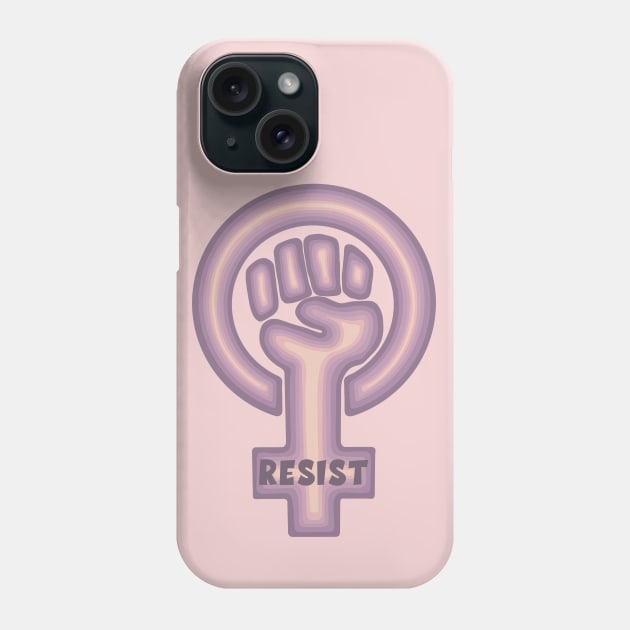 Feminist Symbol - Resist Phone Case by Slightly Unhinged