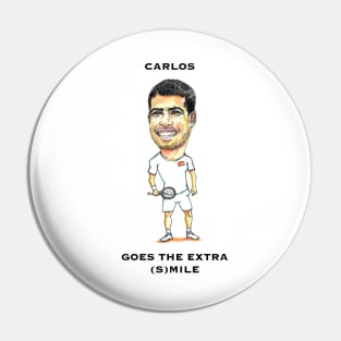 Carlos Alcaraz caricature Pin