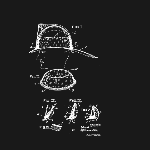 Headgear Vintage Patent Drawing by TheYoungDesigns