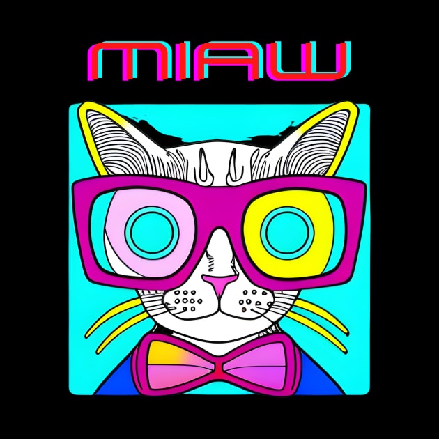 Cat Miaw - Cute and Playful Cat Design for Cat Lovers by Anna-Kik
