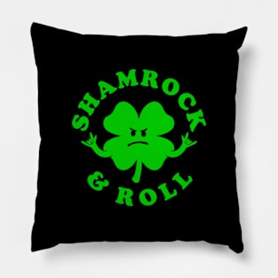 shamrock & roll Pillow