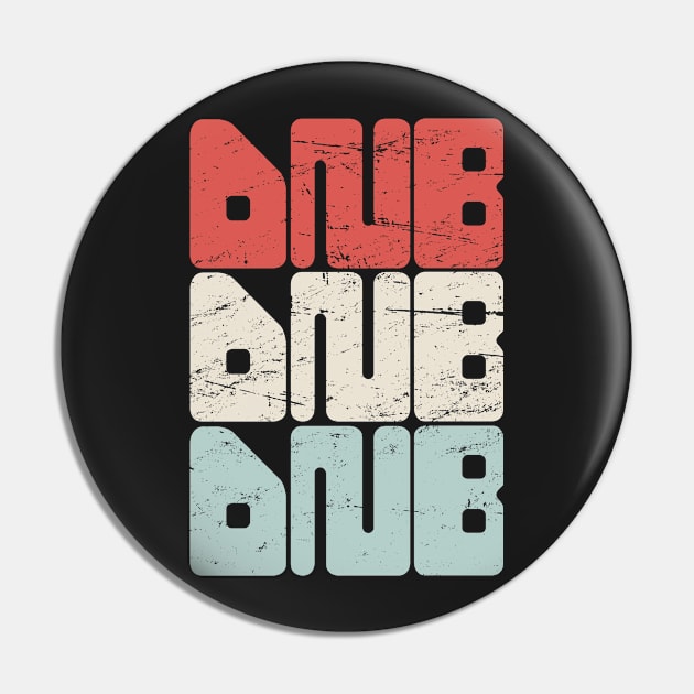 Retro Vintage DNB Music Pin by MeatMan