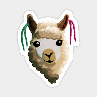 Llama Gift Art Magnet