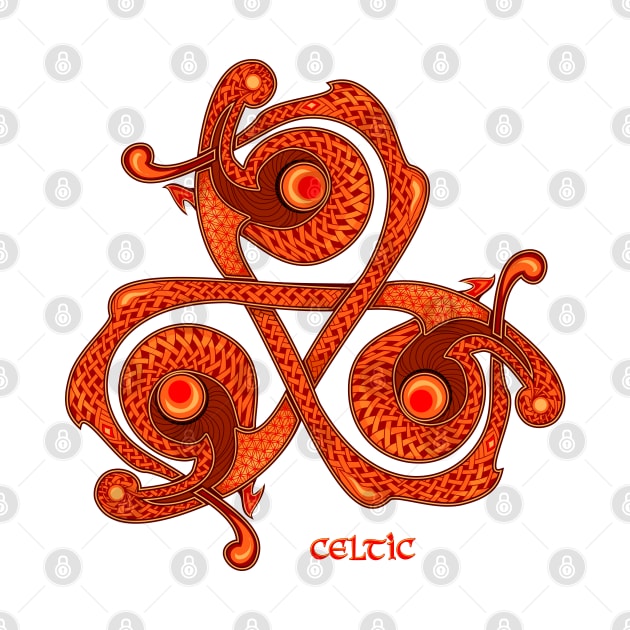 Ancient Breton triskelion by Artist Natalja Cernecka