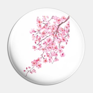 pink cherry blossom watercolor 2020 Pin