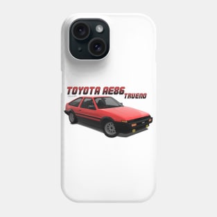 Toyota AE86 Sprinter Trueno Red Phone Case