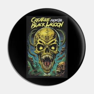 Black Lagoon Skull Pin