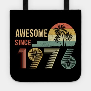 46 Years Old Awesome Since 1976 Gifts 46th Birthday Gift Tote