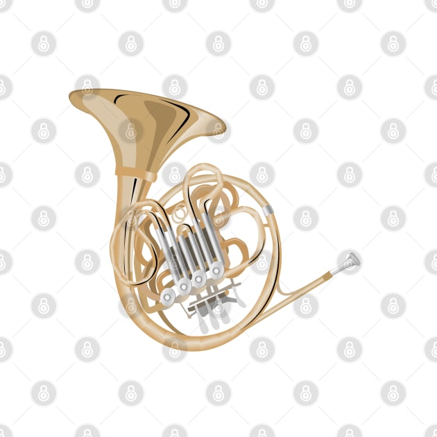 french horn by kobyakov