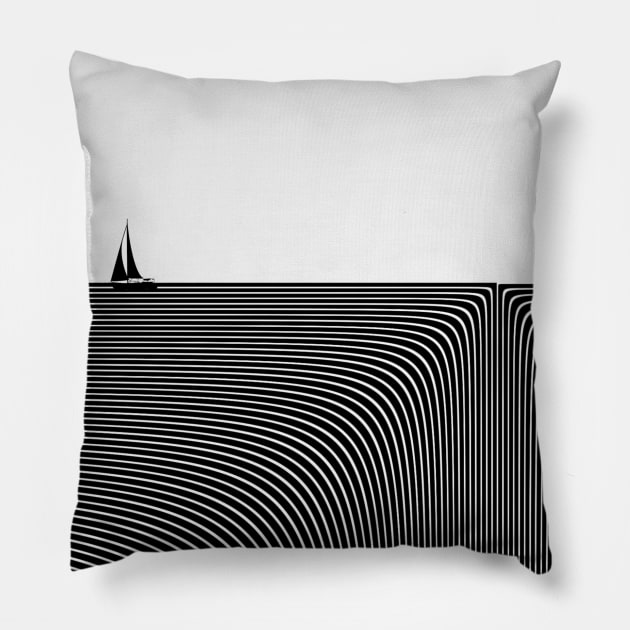 Waves Pillow by Psychedelistan