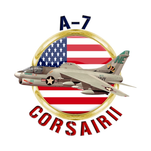 A-7 Corsair II USA by MilMerchant