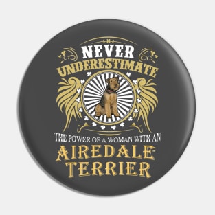 AIREDALE TERRIER TSHIRT Pin