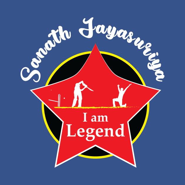 Sanath Jayasuriya - I am Legend T-Shirt by VectorPB