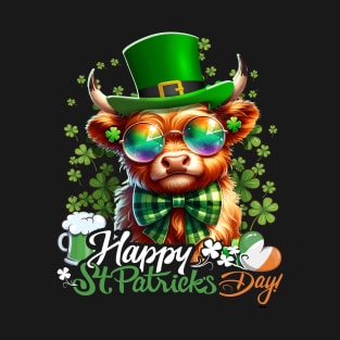 St.Patrick's Day Highland Cow T-Shirt