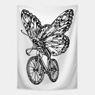 SEEMBO Butterfly Cycling Bicycle Cyclist Bicycling Fun Bike Tapestry