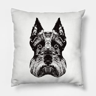 Miniature Schnauzer gift for Schnauzer Owners Pillow