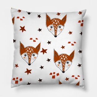 Fox Pattern Pillow