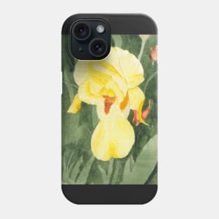 Ode to Georgia #4 - Yellow Iris Phone Case