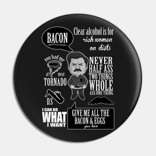 Ron Swanson Montage Pin