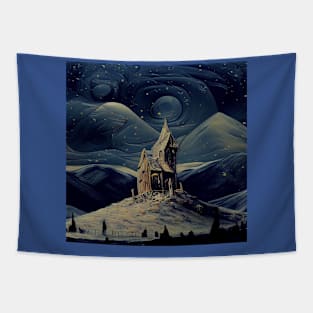 Starry Night Above The Shrieking Shack Tapestry