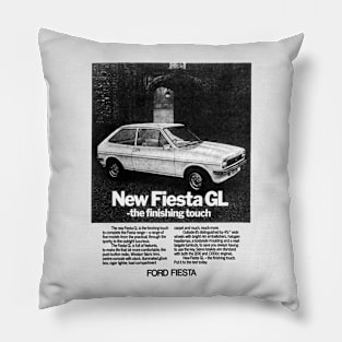 FORD FIESTA - 1970s ad Pillow