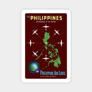 Vintage Travel Poster Philippines Magnet