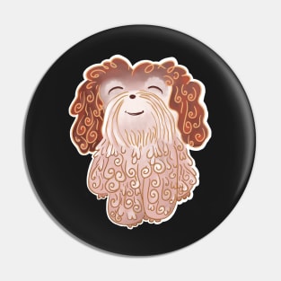 Shaggy Fluffy Shih Tzu Pin