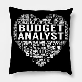 Budget Analyst Heart Pillow