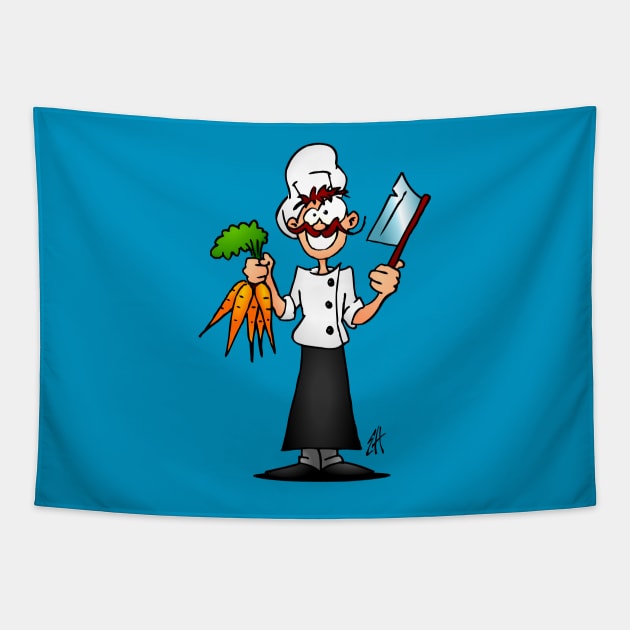 The vegetarian chef Tapestry by Cardvibes
