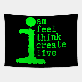 Human Am I Life Instructions Tapestry