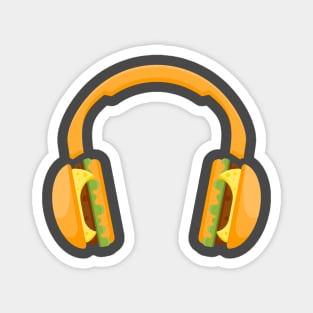 Burger headphones. Magnet