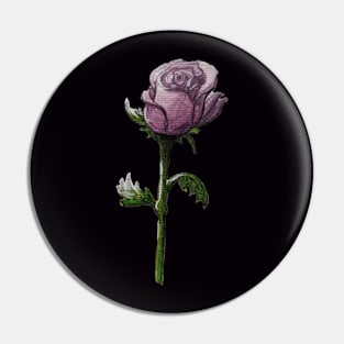 Purple Rose Pin