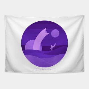 Minimalist Arrakis, Purple Tapestry