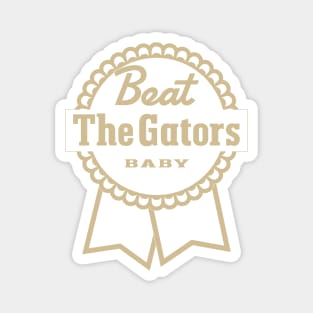 Beat The Gators gameday rivalry (gold) Magnet