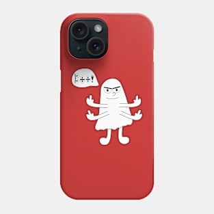 Ghost morbid middle finger Phone Case