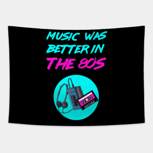 80s Music Casette Tape Neon Tapestry