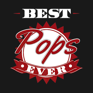 Best Pops Ever Shirt Fathers Day Gift Grandpa Men T-Shirt