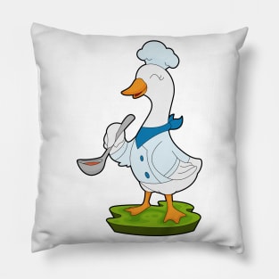 Duck Chef Cooking spoon Pillow