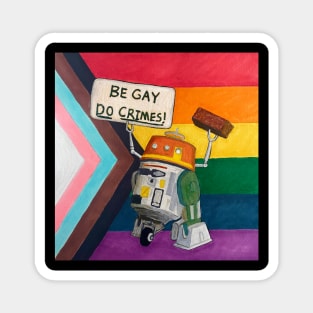 Antifa Pride Robot Magnet