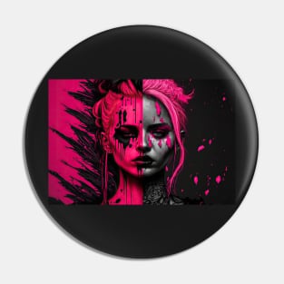 The Pink Project - Two Faces Of A Personality Pin