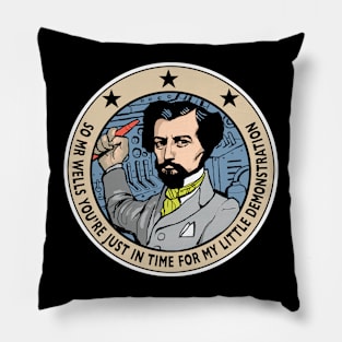 So Mr. Wells steampunk fantasy Pillow